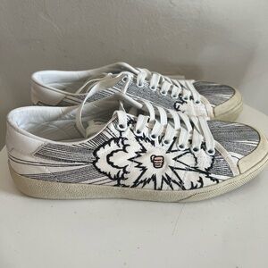 Saint Laurent Paris Solaris Pow Sneakers SIZE 38